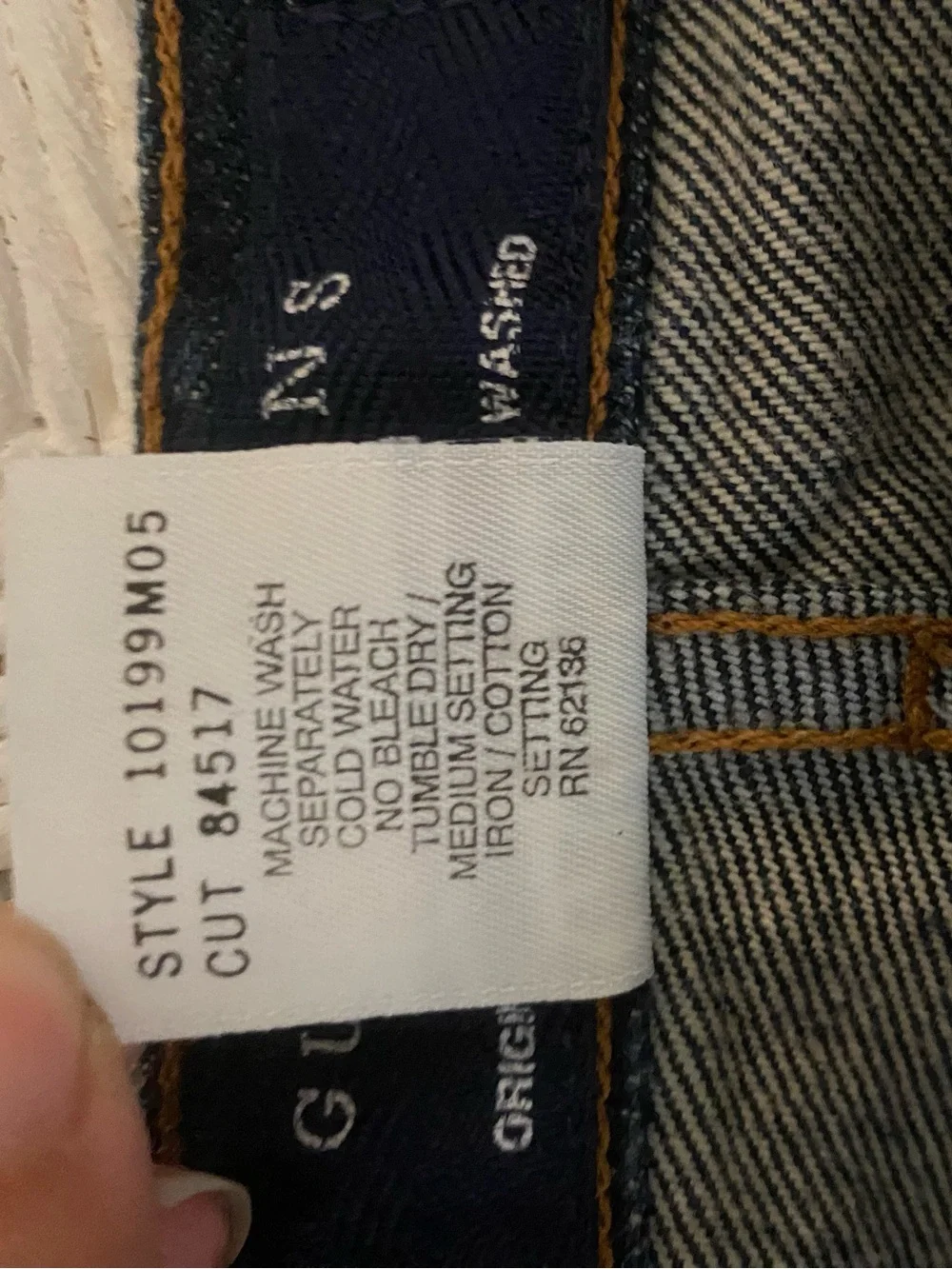 Vintage Guess Dark Blue Denim Jeans with Contrast Stitchingmade in USA100%cotton